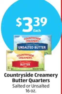 Aldi Countryside Creamery Butter Quarters offer