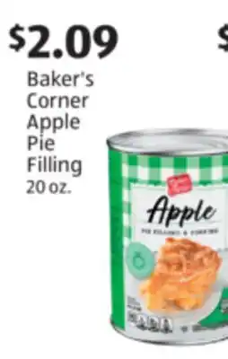 Aldi Baker's Corner Apple Pie Filling offer