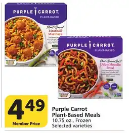 Albertsons Purple Carrot Plant-Based Meals offer