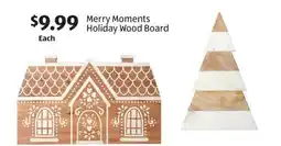 Aldi Merry Moments Holiday Wood Board offer