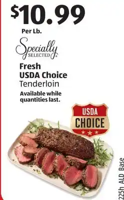 Aldi Fresh USDA Choice Tenderloin offer