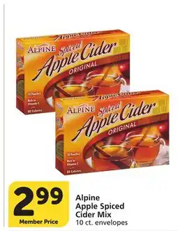 Albertsons Alpine Apple Spiced Cider Mix offer