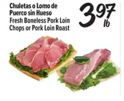 El Super Fresh Fresh Boneless Pork Loin Chops or Pork Loin Roast offer