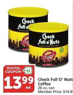 Albertsons Chock Full O'Nuts Coffee offer