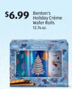 Aldi Benton's Holiday Crème Wafer Rolls offer
