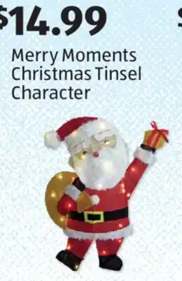 Aldi Merry Moments Christmas Tinsel Character offer