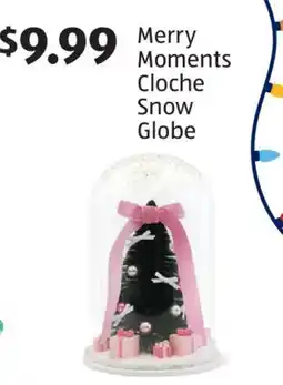 Aldi Merry Moments Cloche Snow Globe offer