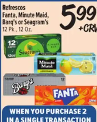 El Super Fresh Fanta, Minute Maid, Barq's or Seagram's offer