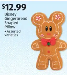 Aldi Disney Gingerbread Shaped Pillow offer