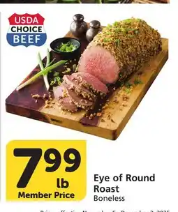 Albertsons Eye of Round Roast offer