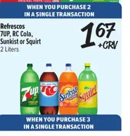 El Super Fresh 7UP, RC Cola, Sunkist or Squirt offer