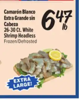 El Super Fresh 26-30Ct. White Shrimp Headless offer