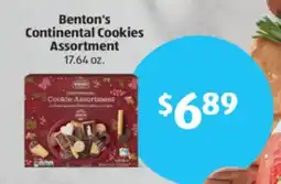 Aldi Benton's Continental Cookies Assortment offer