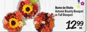 El Super Fresh Autumn Bounty Bouquet or Fall Bouquet offer