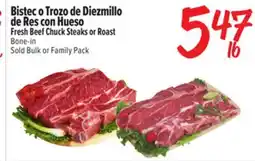 El Super Fresh Fresh Beef Chuck Steaks or Roast offer