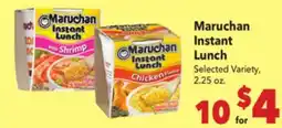 Vallarta Supermarkets Maruchan Instant Lunch offer