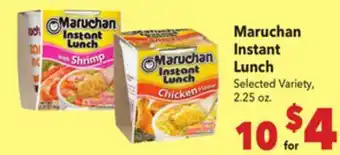 Vallarta Supermarkets Maruchan Instant Lunch offer