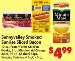 Vallarta Supermarkets Sunnyvalley Smoked Sunrise Sliced Bacon offer