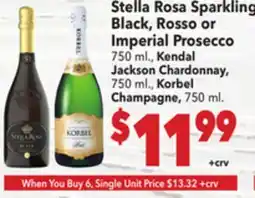 Vallarta Supermarkets Stella Rosa Sparkling Black, Rosso or Imperial Prosecco offer