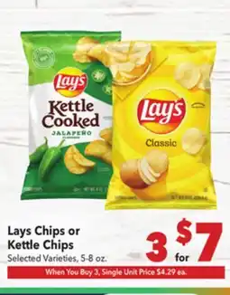 Vallarta Supermarkets Lays Chips or Kettle Chips offer