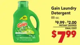 Vallarta Supermarkets Gain Laundry Detergent offer
