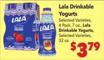 Vallarta Supermarkets Lala Drinkable Yogurts offer