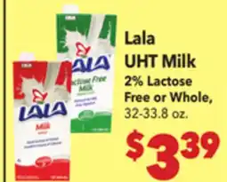 Vallarta Supermarkets Lala UHT Milk offer