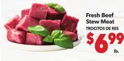 Vallarta Supermarkets Fresh Beef Stew Meat / TROCITOS DE RES offer