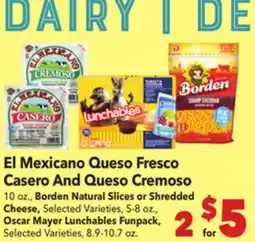 Vallarta Supermarkets El Mexicano Queso Fresco Casero And Queso Cremoso offer