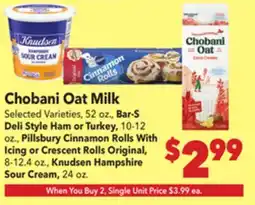 Vallarta Supermarkets Chobani Oat Milk offer