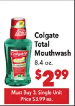 Vallarta Supermarkets Colgate Total Mouthwash offer