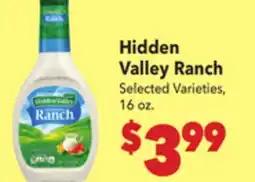 Vallarta Supermarkets Hidden Valley Ranch offer