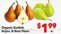 Vallarta Supermarkets Organic Bartlett, Anjou, & Bosc Pears offer
