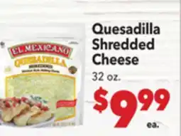 Vallarta Supermarkets El Mexicano Quesadilla Shredded Cheese offer