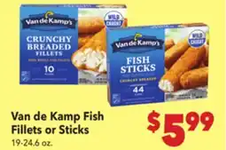 Vallarta Supermarkets Van de Kamp Fish Fillets or Sticks offer