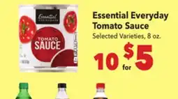 Vallarta Supermarkets Essential Everyday Tomato Sauce offer