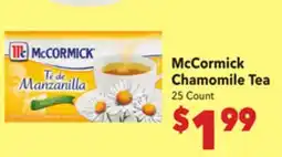 Vallarta Supermarkets McCormick Chamomile Tea offer