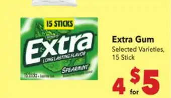 Vallarta Supermarkets Extra Gum offer