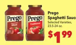 Vallarta Supermarkets Prego Spaghetti Sauce offer
