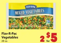 Vallarta Supermarkets Flav-R-Pac Vegetables offer