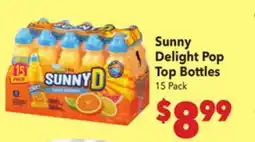 Vallarta Supermarkets Sunny Delight Pop Top Bottles offer