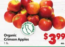 Vallarta Supermarkets Organic Crimson Apples offer