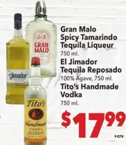 Vallarta Supermarkets Gran Malo Spicy Tamarindo Tequila Liqueur offer