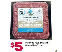 Grocery Outlet Diamond Peak 80% Lean Ground Beef, 1 lb offer