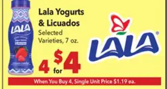 Vallarta Supermarkets Lala Yogurts & Licuados offer