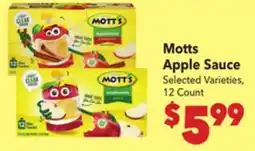 Vallarta Supermarkets Motts Apple Sauce offer