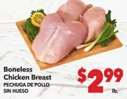 Vallarta Supermarkets Boneless Chicken Breast / PECHUGA DE POLLO SIN HUESO offer