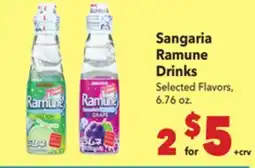 Vallarta Supermarkets Sangaria Ramune Drinks offer