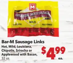 Vallarta Supermarkets Bar-M Sausage Links offer