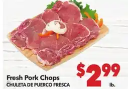 Vallarta Supermarkets Fresh Pork Chops / CHULETA DE PUERCO FRESCA offer